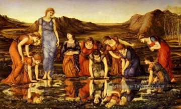 Edward Burne Jones œuvres - Le miroir de Venus préraphaélite Sir Edward Burne Jones